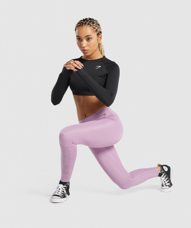 Leggins Gymshark Entrenamiento Graphic Moradas | le6CGFs7rz4