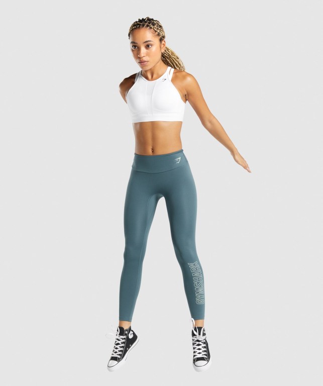 Leggins Gymshark Entrenamiento Graphic Turquesa | w5Z7woWlZ6P