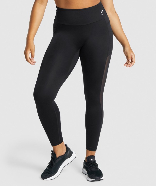 Leggins Gymshark Entrenamiento Mesh Pocket Negras | BOx5sZ7rAJv