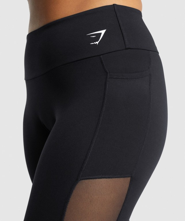 Leggins Gymshark Entrenamiento Mesh Pocket Negras | BOx5sZ7rAJv