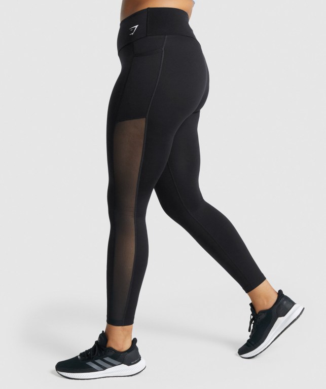 Leggins Gymshark Entrenamiento Mesh Pocket Negras | BOx5sZ7rAJv