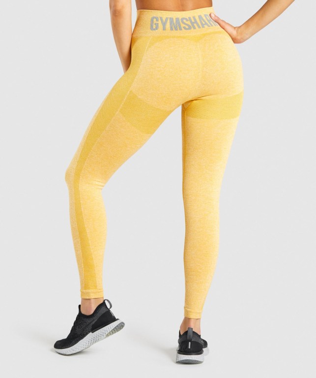 Leggins Gymshark Flex Amarillo | ZUHH81q8e6g