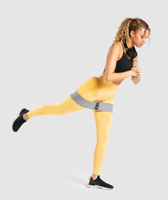 Leggins Gymshark Flex Amarillo | ZUHH81q8e6g