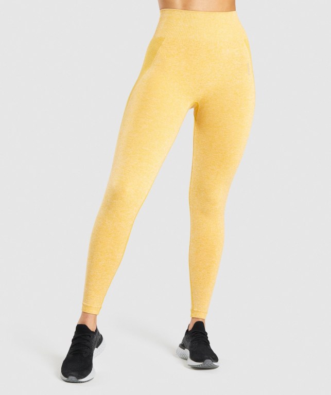 Leggins Gymshark Flex Amarillo | ZUHH81q8e6g