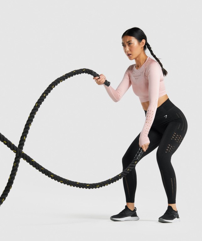 Leggins Gymshark Glow Seamless Tights Negras | NAy1sXABwhy