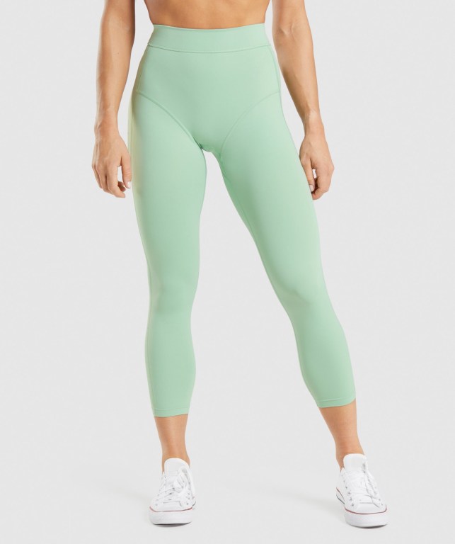 Leggins Gymshark KK Fit 7/8 Verde | QdPOnagv63i