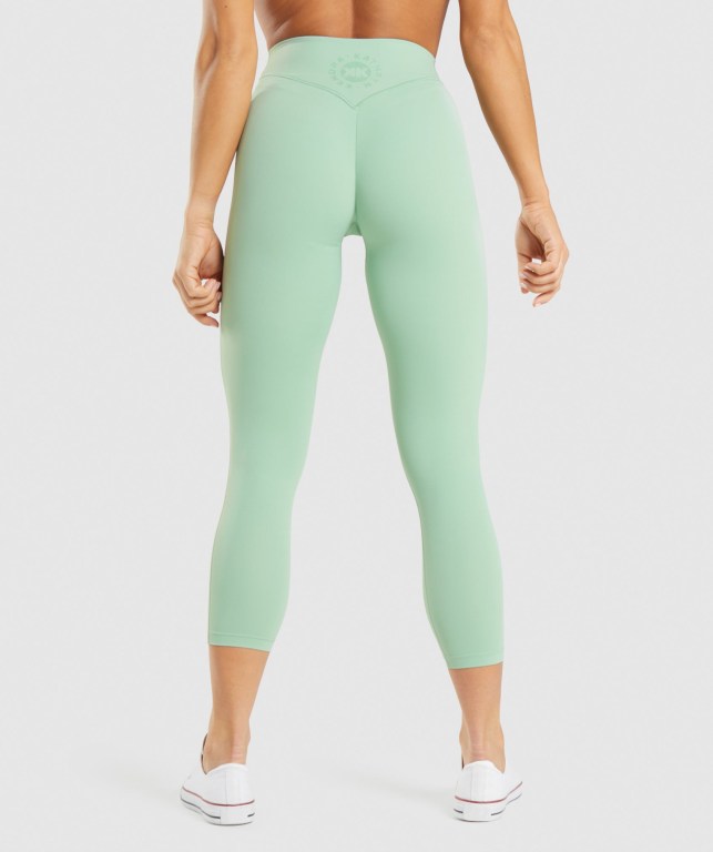 Leggins Gymshark KK Fit 7/8 Verde | QdPOnagv63i