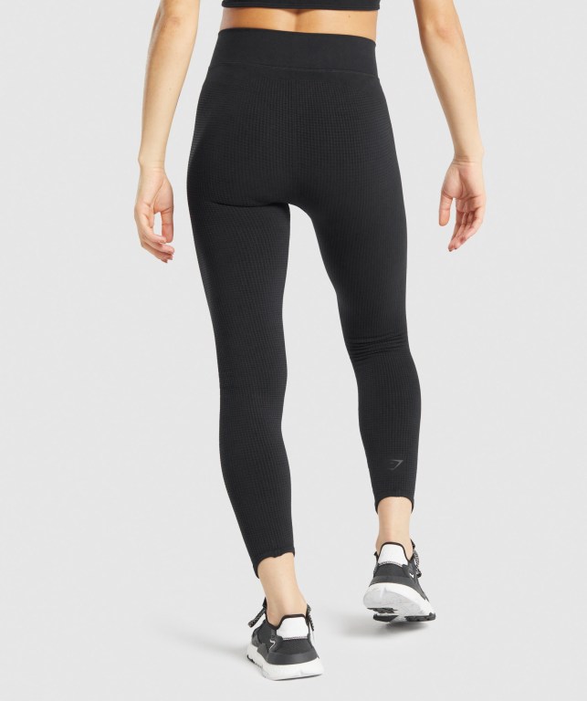 Leggins Gymshark Pause Seamless Negras | JFr74XrZurv