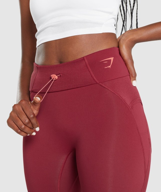 Leggins Gymshark Pulse Burdeos | Eye4U3MiZFN