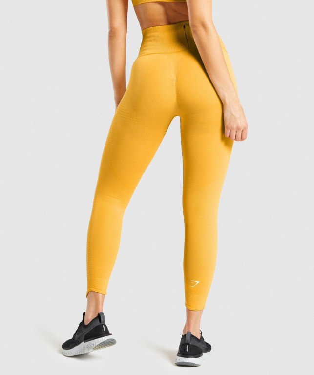 Leggins Gymshark Vital Rise Seamless Amarillo | v4wkFSlpQDz