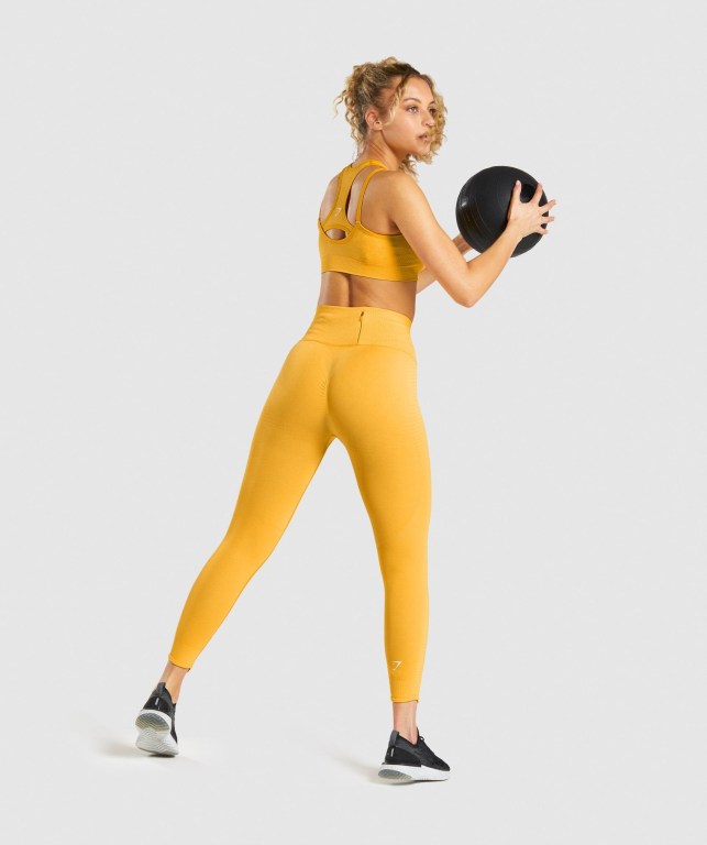 Leggins Gymshark Vital Rise Seamless Amarillo | v4wkFSlpQDz