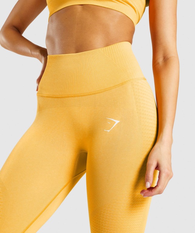 Leggins Gymshark Vital Rise Seamless Amarillo | v4wkFSlpQDz