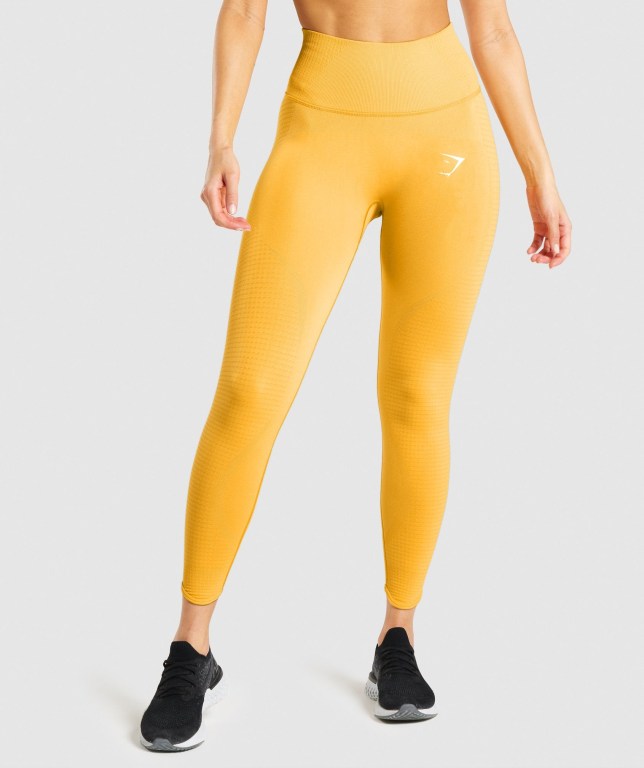 Leggins Gymshark Vital Rise Seamless Amarillo | v4wkFSlpQDz