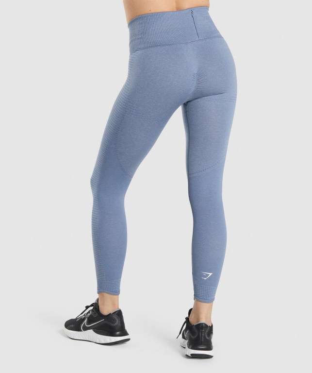 Leggins Gymshark Vital Rise Seamless Azules | jphlhGiU4hY