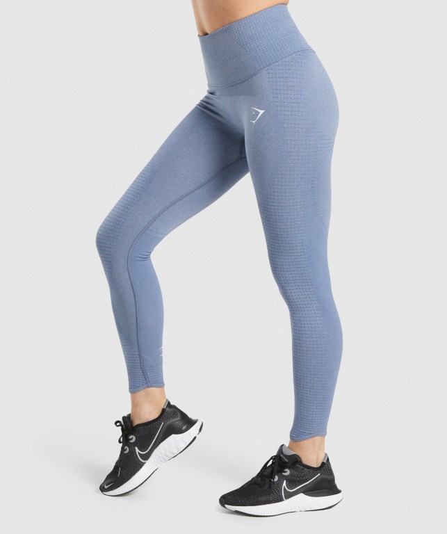 Leggins Gymshark Vital Rise Seamless Azules | jphlhGiU4hY