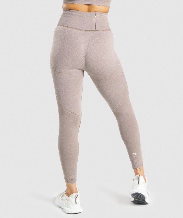 Leggins Gymshark Vital Rise Seamless Gris Marrones | 1d43aydcYHK