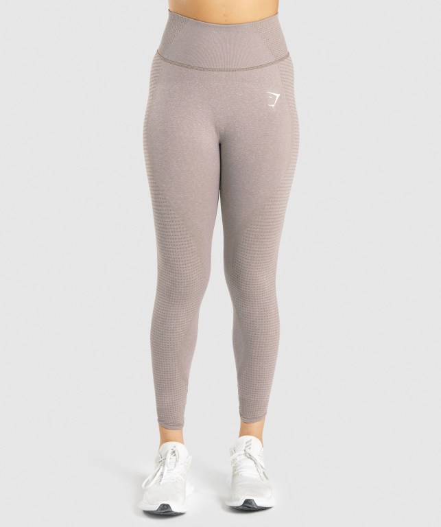 Leggins Gymshark Vital Rise Seamless Gris Marrones | 1d43aydcYHK