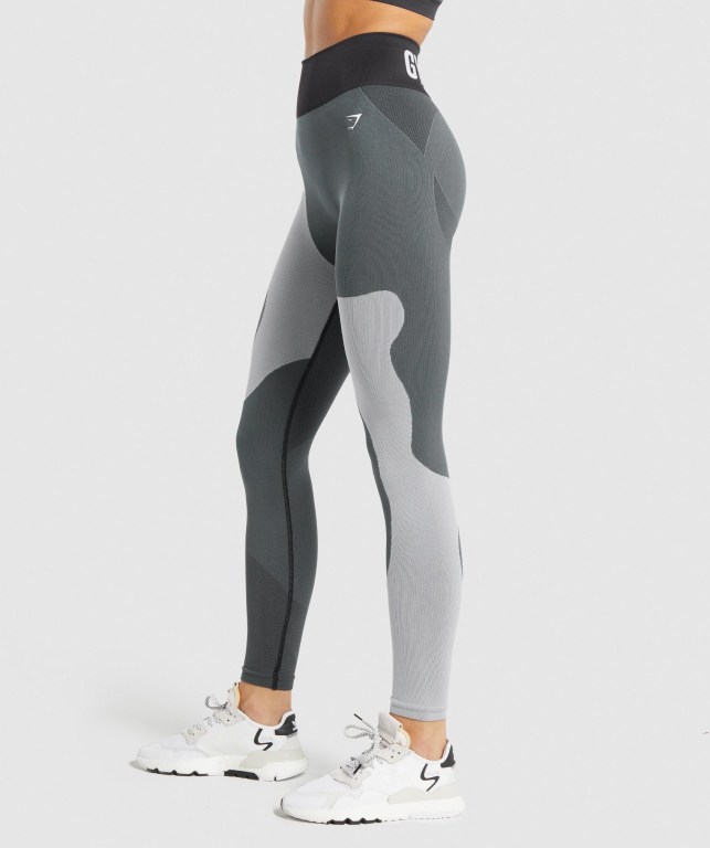 Leggins Gymshark WTFlex Seamless Gris | JXMQ9HNflfA