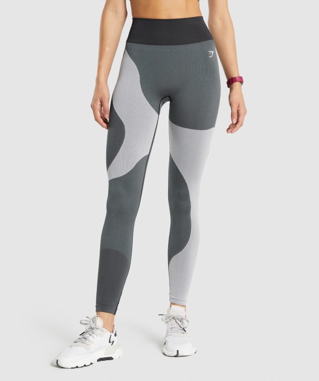 Leggins Gymshark WTFlex Seamless Gris | JXMQ9HNflfA