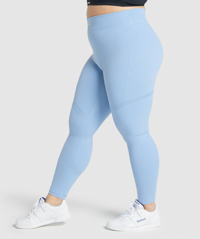 Leggins Gymshark Whitney Mesh Azules | oeZiA5Kk7n6