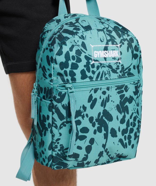 Mochilas Gymshark Adapt Animal Graphic Mini Lifestyle Turquesa | IkDgnYL9gfy