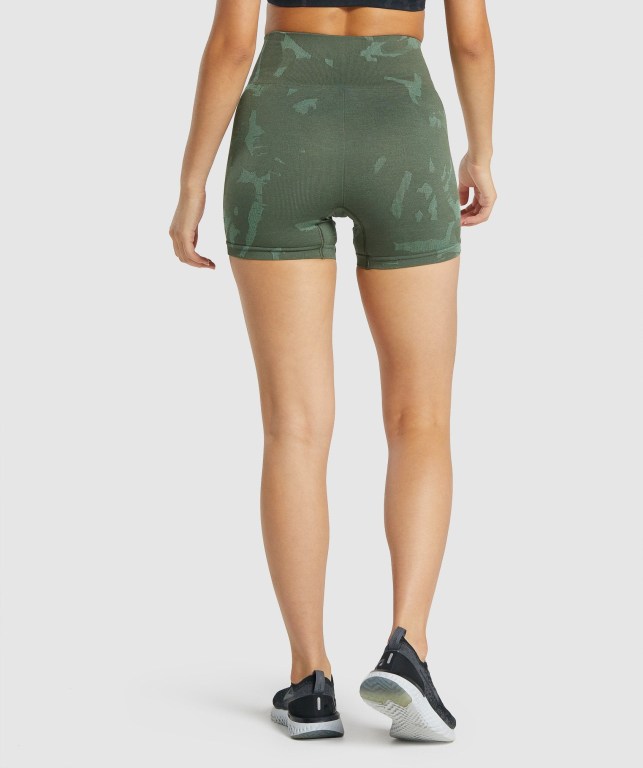 Pantalones Cortos Gymshark Adapt Camo Seamless Verde | VsKxuhgl2E5