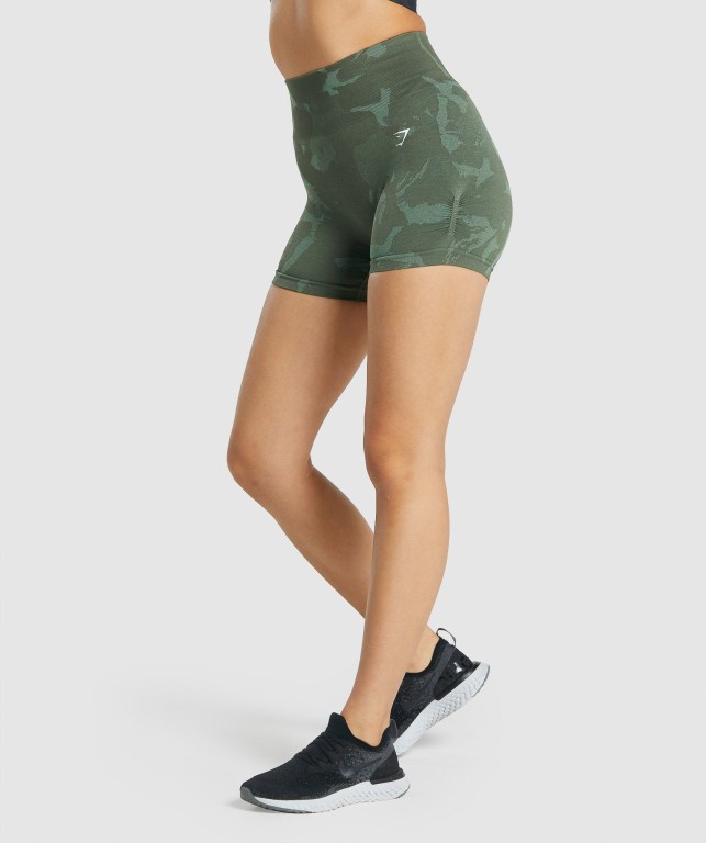 Pantalones Cortos Gymshark Adapt Camo Seamless Verde | VsKxuhgl2E5