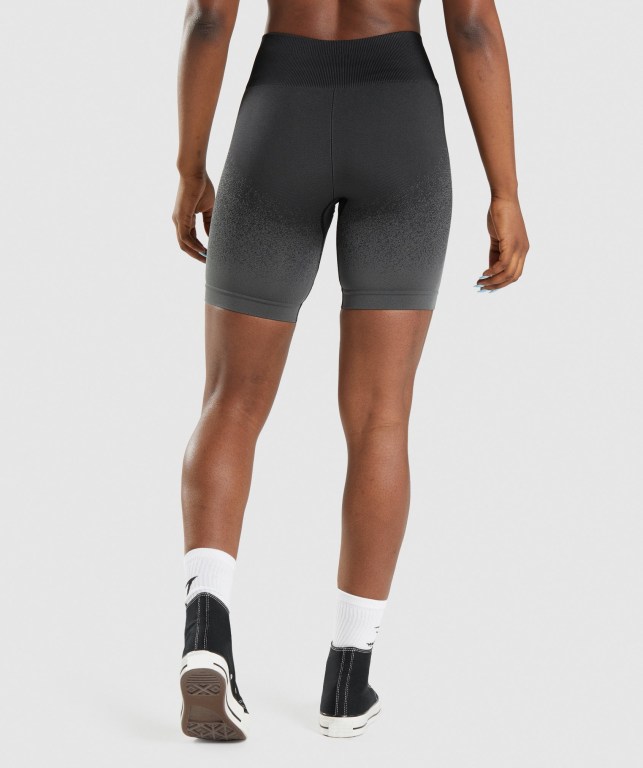 Pantalones Cortos Gymshark Adapt Ombre Seamless Cycling Negras Gris | IyKYjPuopZv