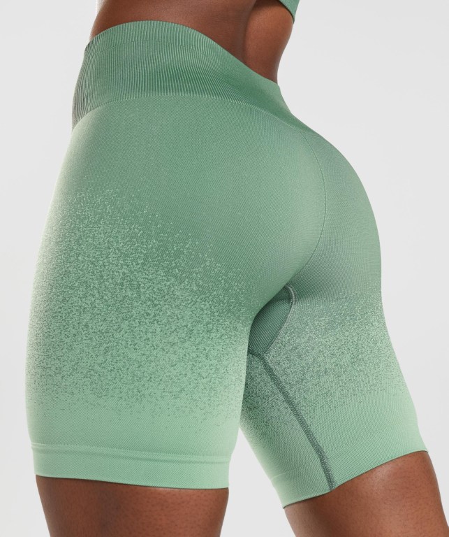 Pantalones Cortos Gymshark Adapt Ombre Seamless Cycling Verde Verde Claro | ce6oJGmbYw7