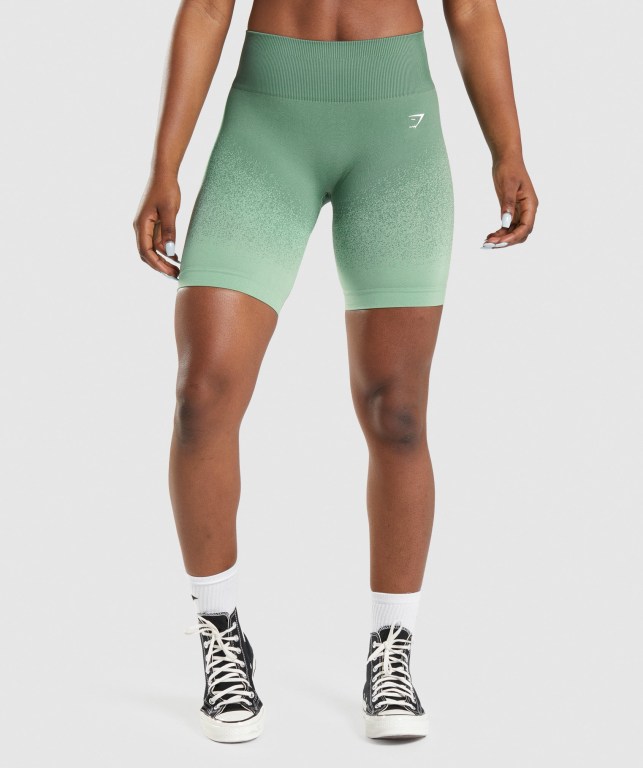 Pantalones Cortos Gymshark Adapt Ombre Seamless Cycling Verde Verde Claro | ce6oJGmbYw7