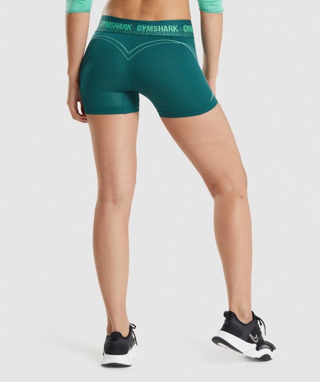 Pantalones Cortos Gymshark Apex Seamless Low Rise Turquesa | gNH6pK2puMh