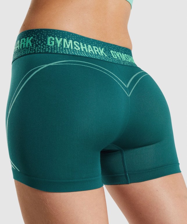 Pantalones Cortos Gymshark Apex Seamless Low Rise Turquesa | gNH6pK2puMh