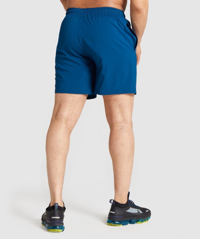 Pantalones Cortos Gymshark Arrival Azules | JwBJsr6Szrn