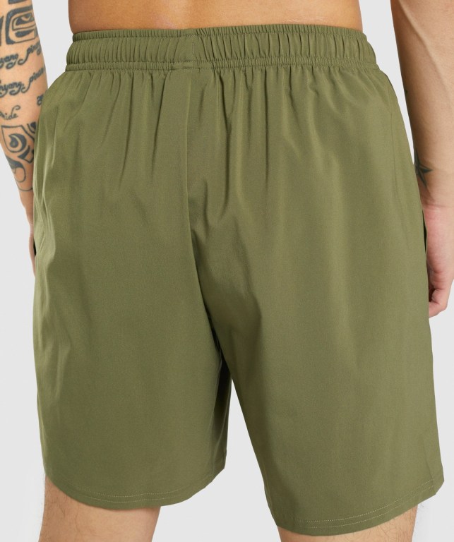 Pantalones Cortos Gymshark Arrival Verde Oscuro | 4Uhv6I6Z4eg