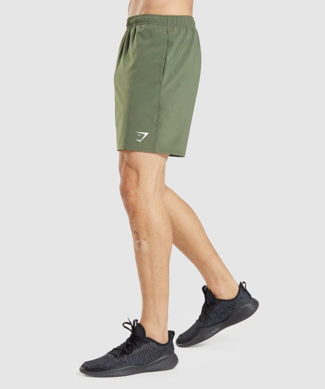 Pantalones Cortos Gymshark Arrival Verde Oliva | fZYd83n4q5j