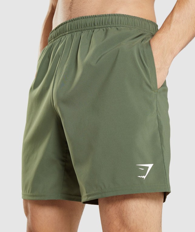 Pantalones Cortos Gymshark Arrival Verde Oliva | fZYd83n4q5j