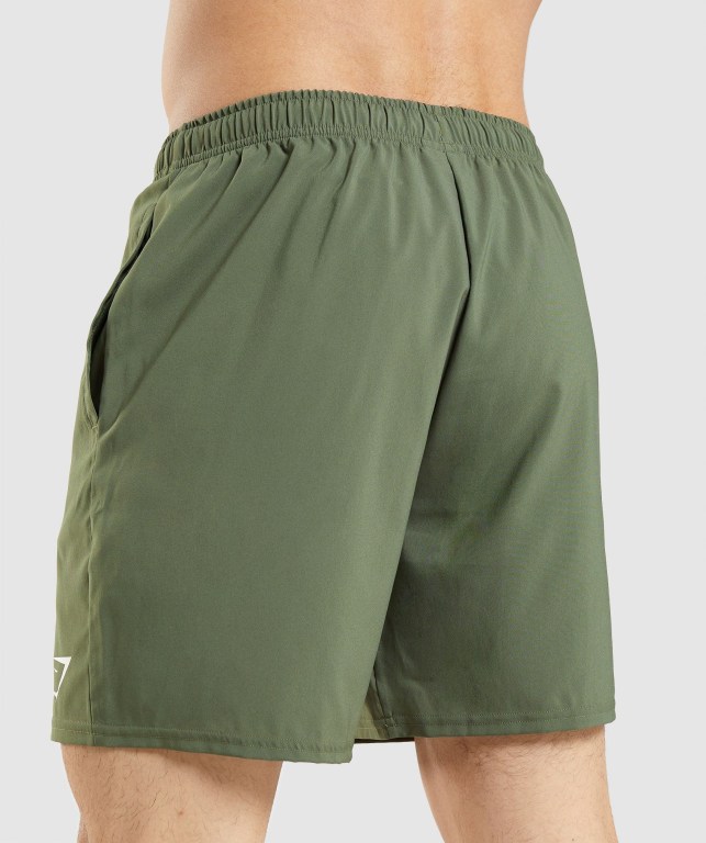 Pantalones Cortos Gymshark Arrival Verde Oliva | fZYd83n4q5j