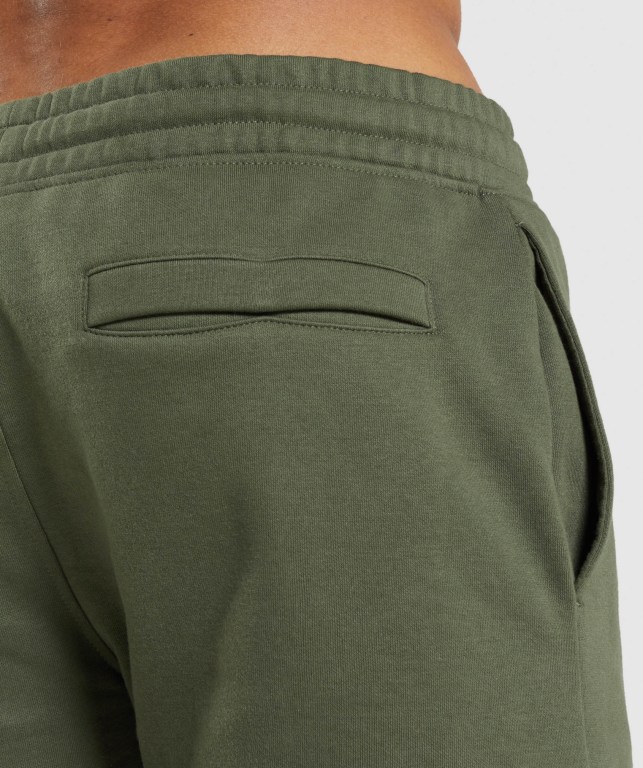 Pantalones Cortos Gymshark Crest Verde Oliva | OkqUgxvzfDu