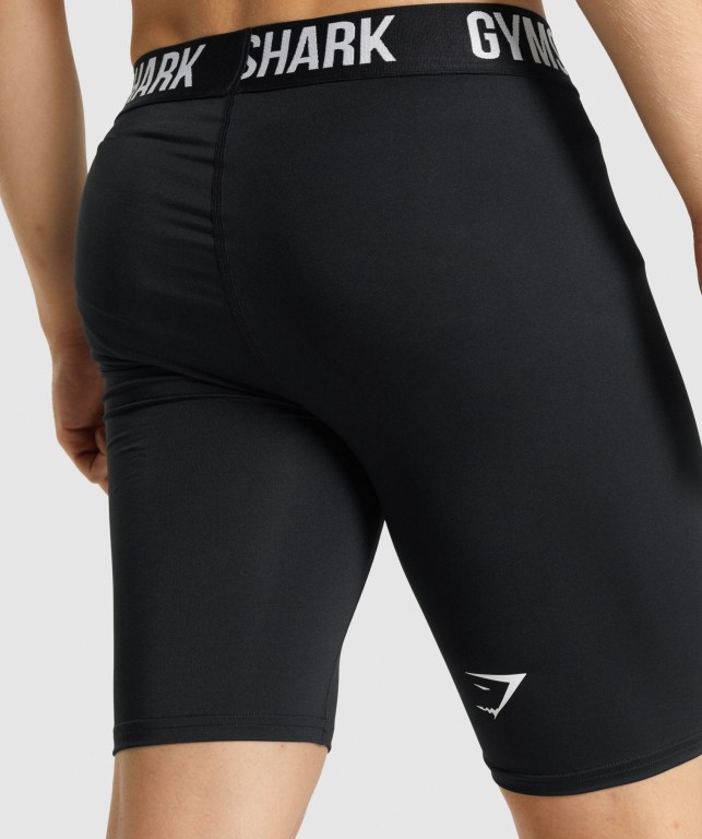 Pantalones Cortos Gymshark Element Baselayer Negras | 2PNIxJENI6e