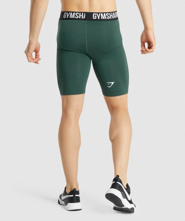 Pantalones Cortos Gymshark Element Baselayer Verde Oscuro | JxGGkvwlM9C