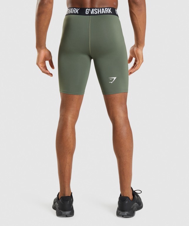 Pantalones Cortos Gymshark Element Baselayer Verde Oliva | UhZb6uMSLCd