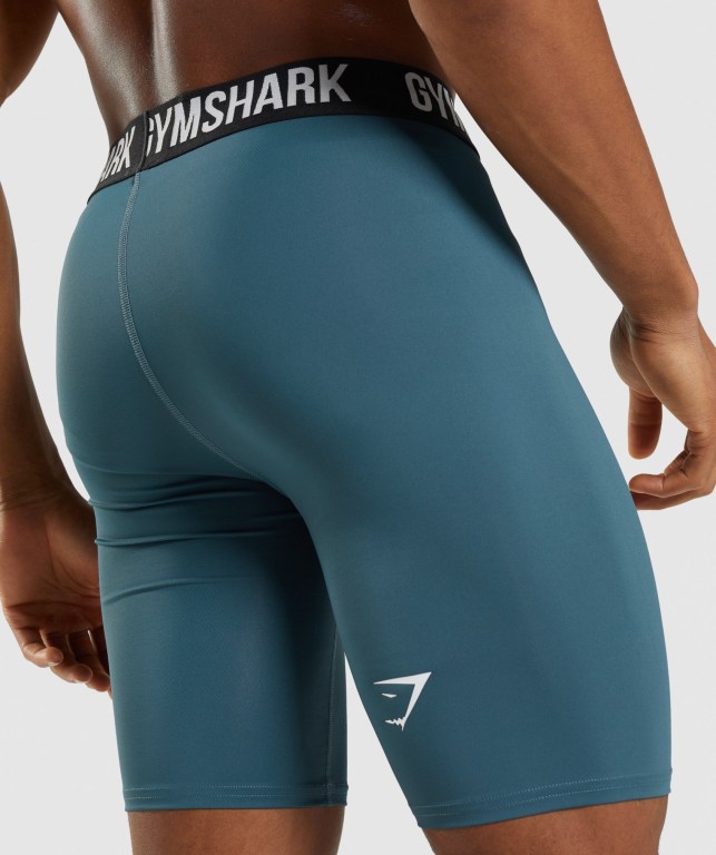 Pantalones Cortos Gymshark Element Baselayer Turquesa | hbU65eRQER1