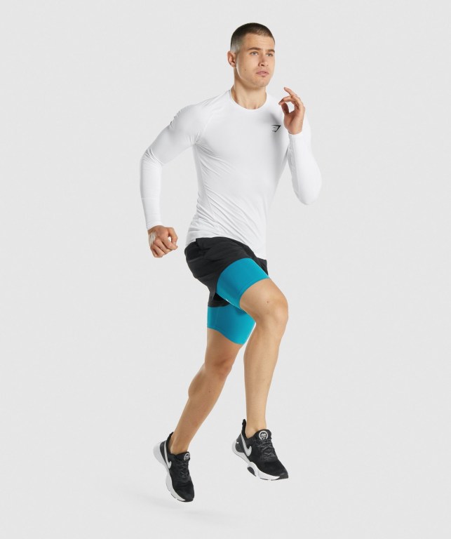 Pantalones Cortos Gymshark Element Baselayer Azules | j1tjmWqqbTY