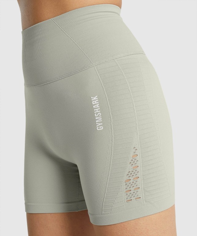 Pantalones Cortos Gymshark Energy Seamless Gris Claro | yuHJYdl3J3I