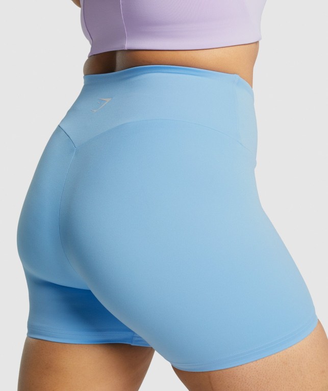 Pantalones Cortos Gymshark Entrenamiento Azules Claro | 43IaCZkqTpd