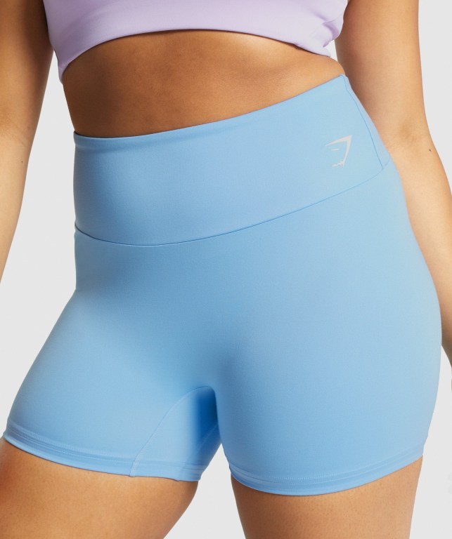 Pantalones Cortos Gymshark Entrenamiento Azules Claro | 43IaCZkqTpd