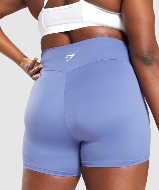 Pantalones Cortos Gymshark Entrenamiento Azules | QgaRM8ZiO5J