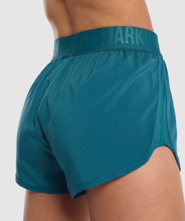 Pantalones Cortos Gymshark Entrenamiento Loose Fit Turquesa | Upm675SBy55