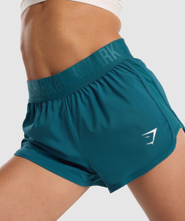 Pantalones Cortos Gymshark Entrenamiento Loose Fit Turquesa | Upm675SBy55