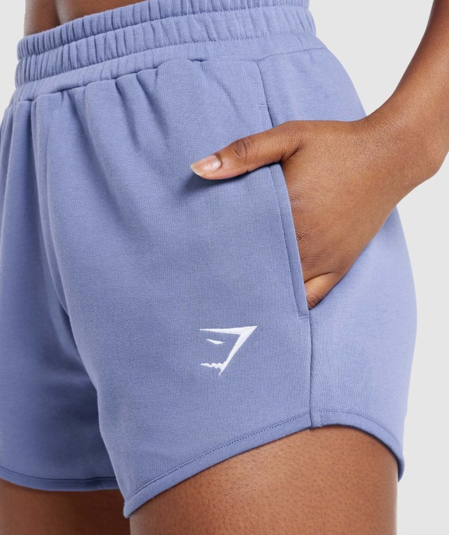 Pantalones Cortos Gymshark Entrenamiento Sweat Azules | Yw53r9EHfnS